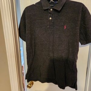 Men's  Polo Ralph Lauren Medium Grey Short Sleeve polo Shirt classic fit